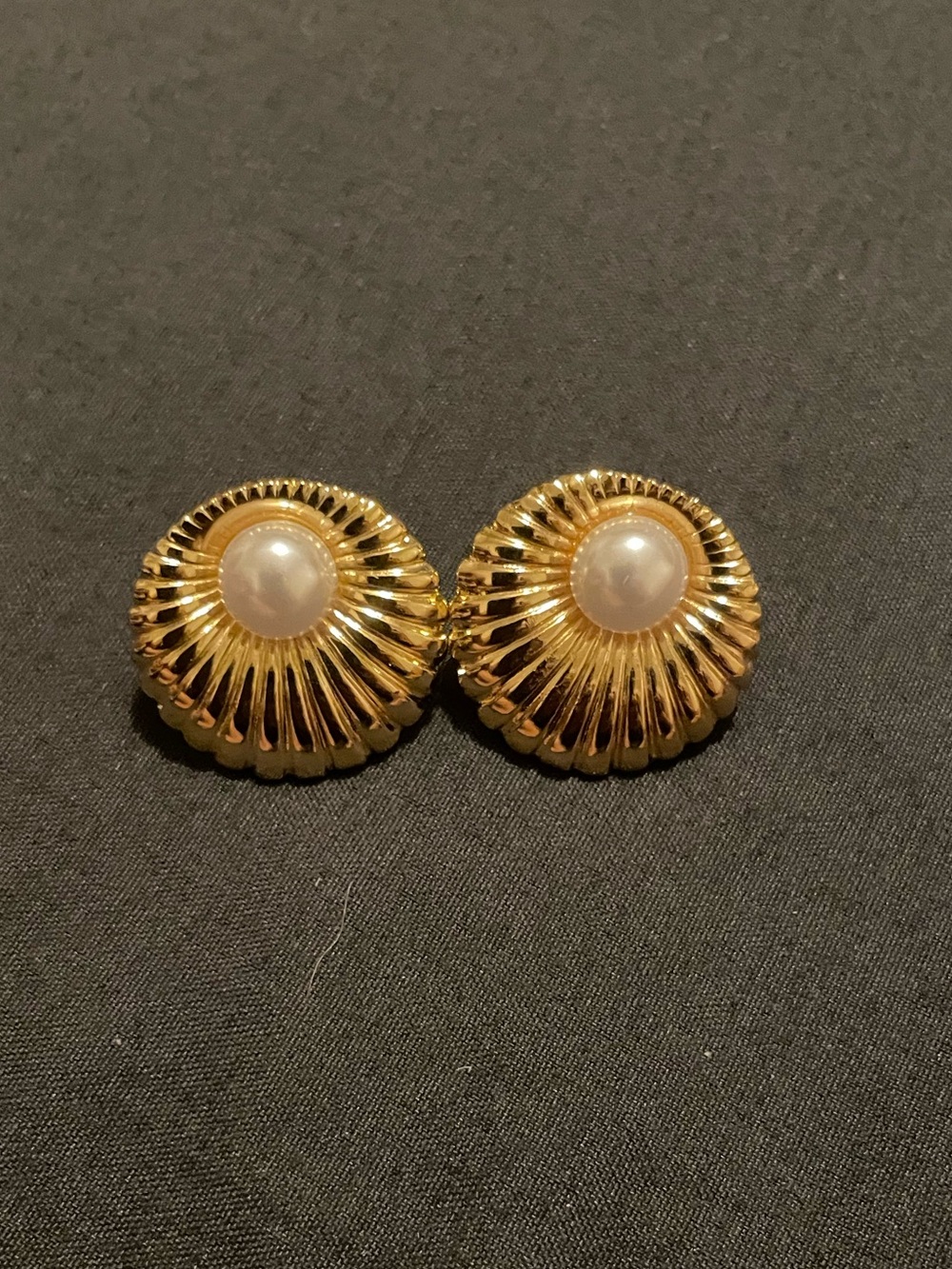 New - 18k gold plated, stainless steel earrings